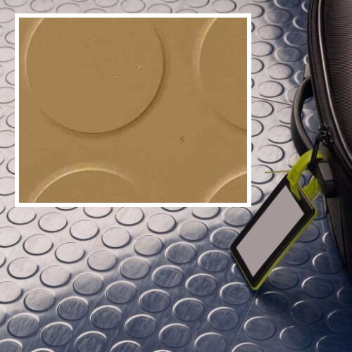 Rubber studded floor tiles - rubber,