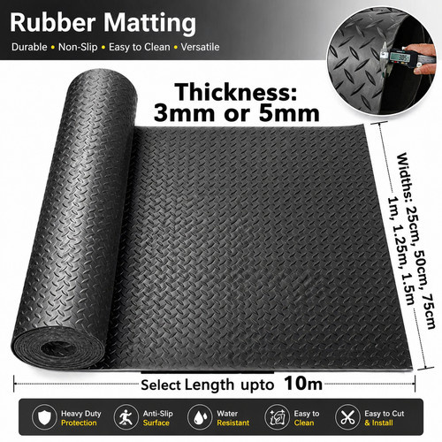 Rubber matting 3mm - rubber,