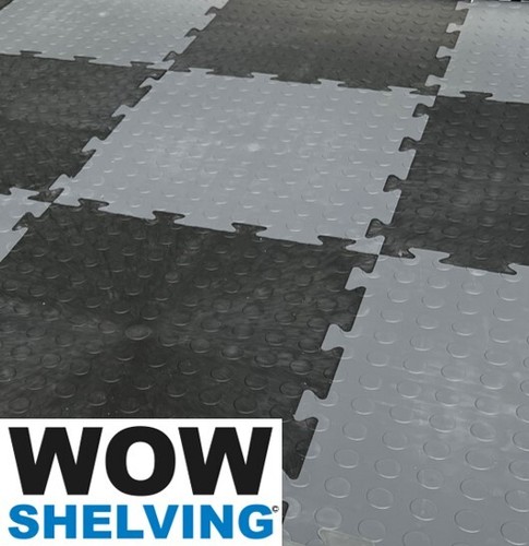 Black grey interlocking - black,